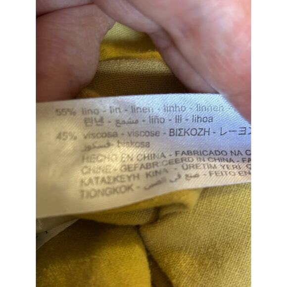 Zara gold button front top, XXL, NWT, minimalist, coastal, elevated basics - Picture 6 of 7